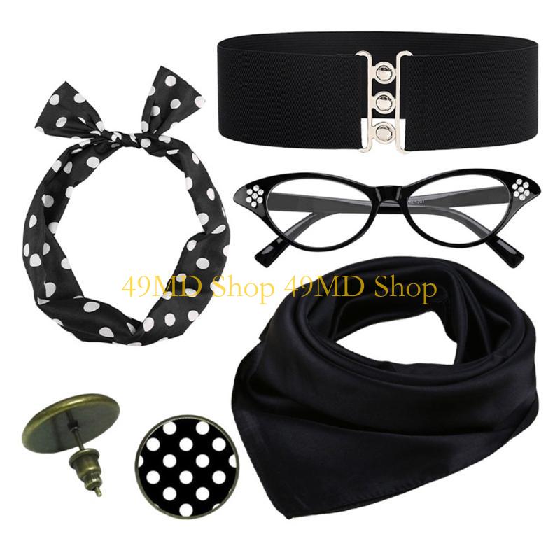 Women'S Fashion In The 1950S - 49MD 1950s Women Costume Scarf for