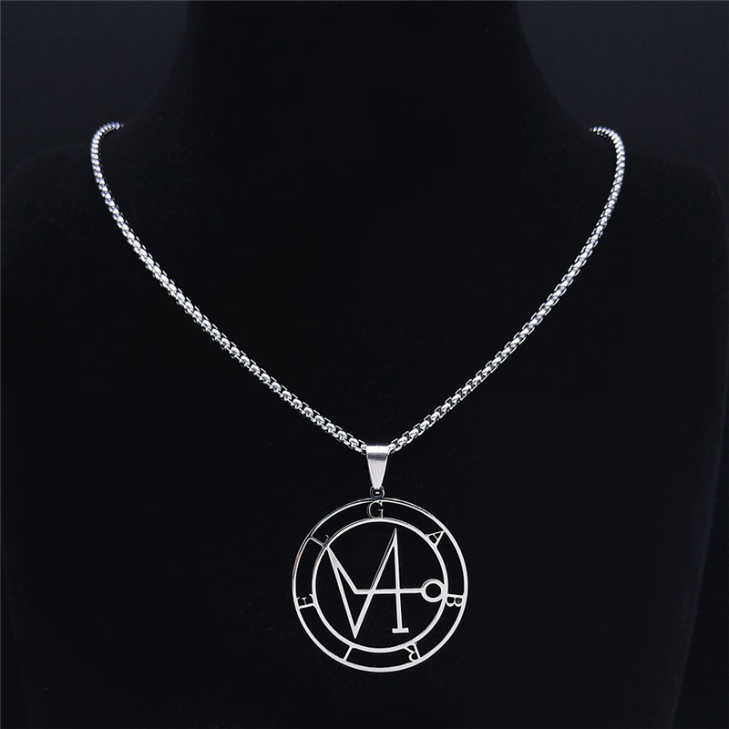 Women Fashion Icon - Archangel Gabriel Sigil DEL SOL Stainless