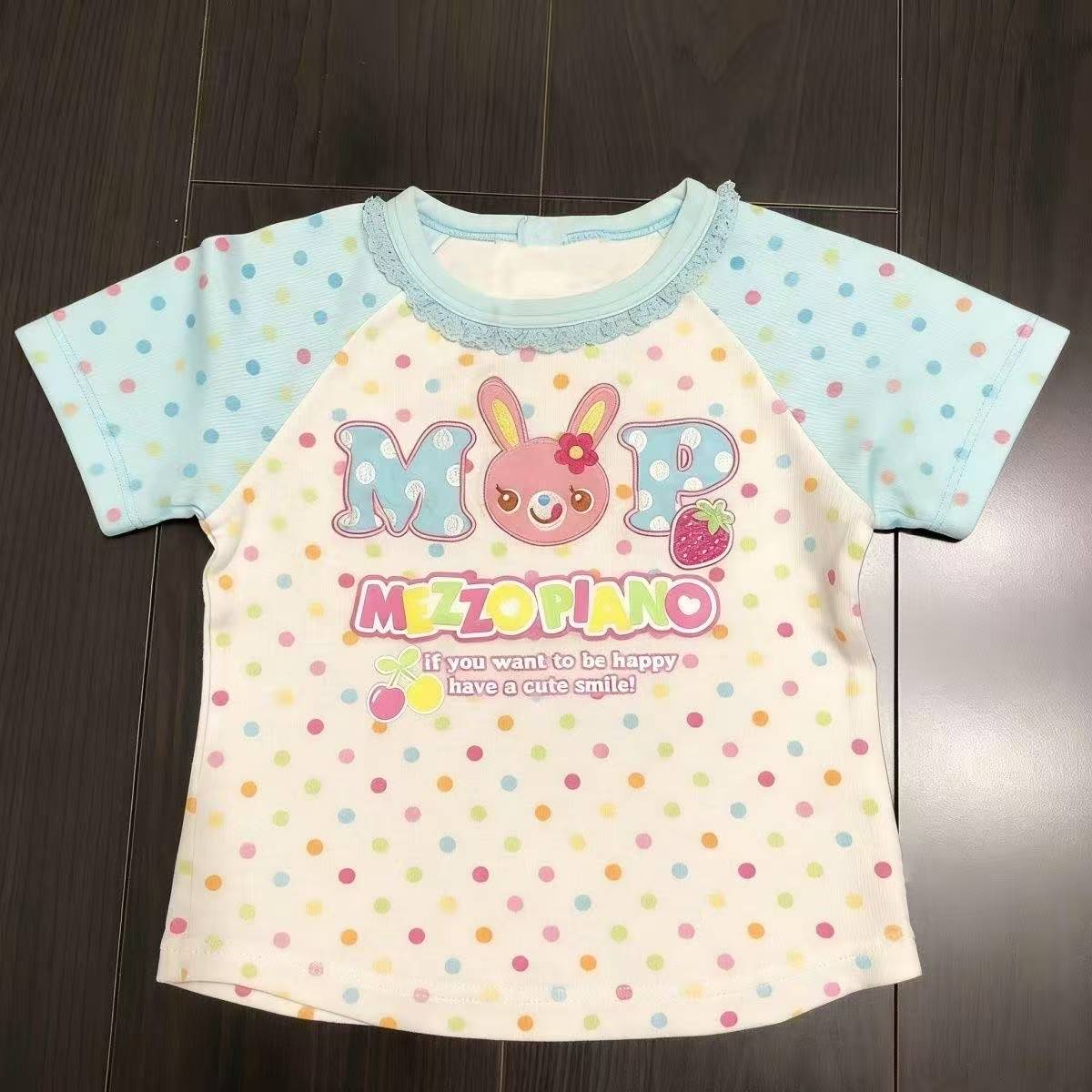 Vintage Kawaii Cute Short Slee - Women'S Fashion Tops ulasan dan harga