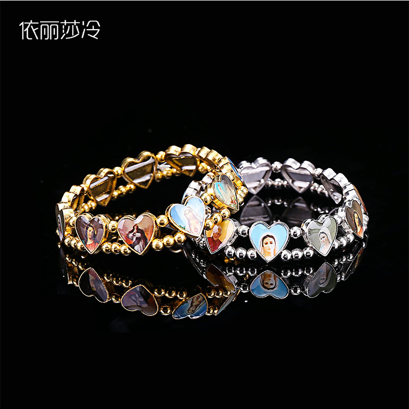 Catholic Beaded Bracelet Cross - Women Fashion Icon ulasan dan harga