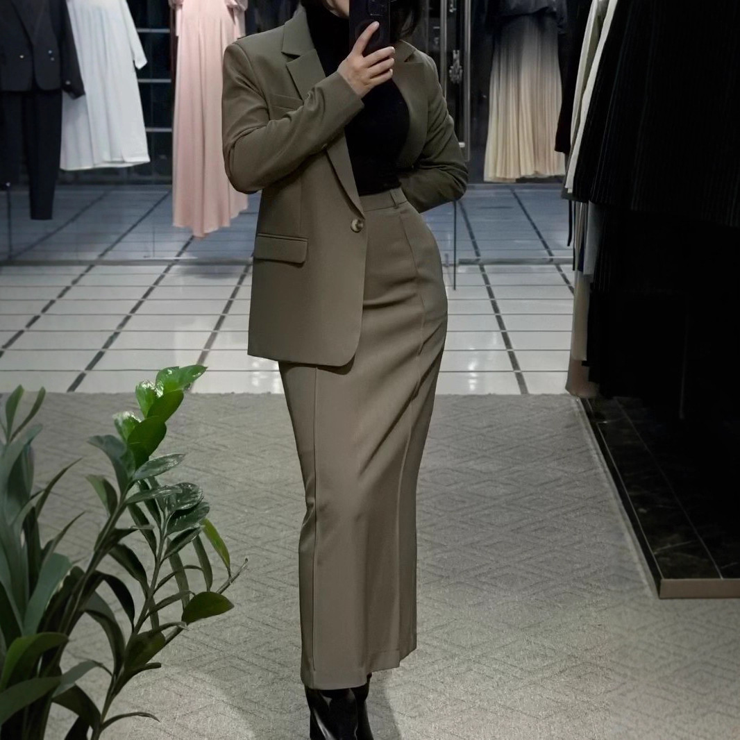 Allingentle Skirt Suit Women's - Women'S Fashion Blazer ulasan dan harga