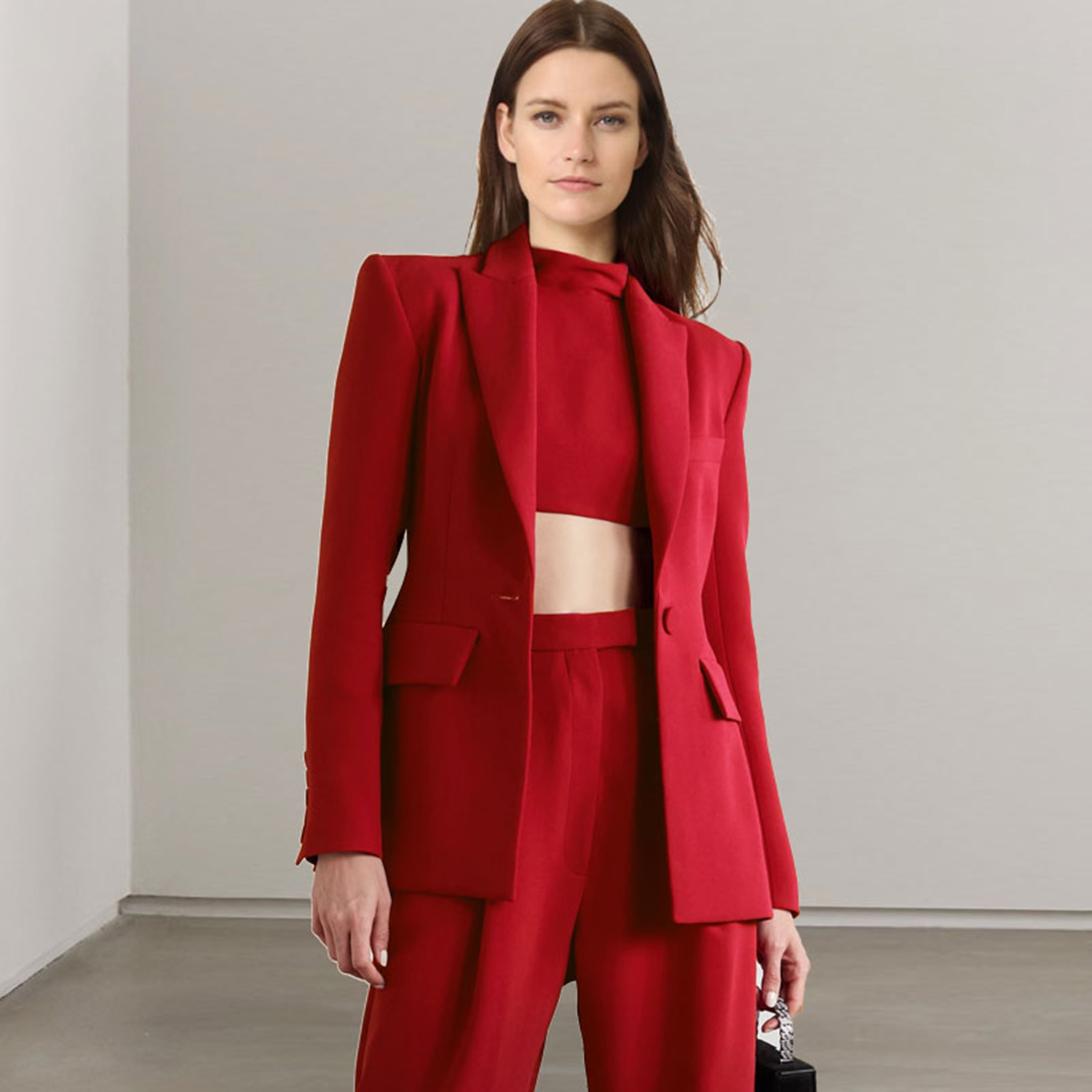 Allingentle Red Lapel Women's  - Women'S Fashion Blazer ulasan dan harga
