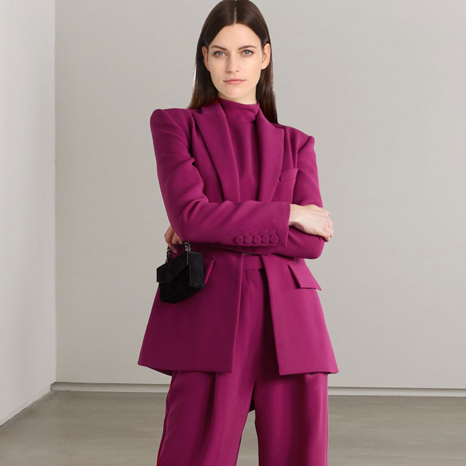 Allingentle Red Lapel Women's  - Women'S Fashion Blazer ulasan dan harga