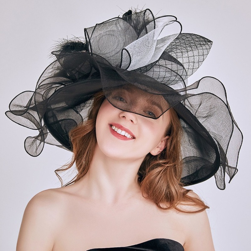 Fashion flower Fascinator Hats - Women'S Fashion Kentucky Derby ulasan dan harga