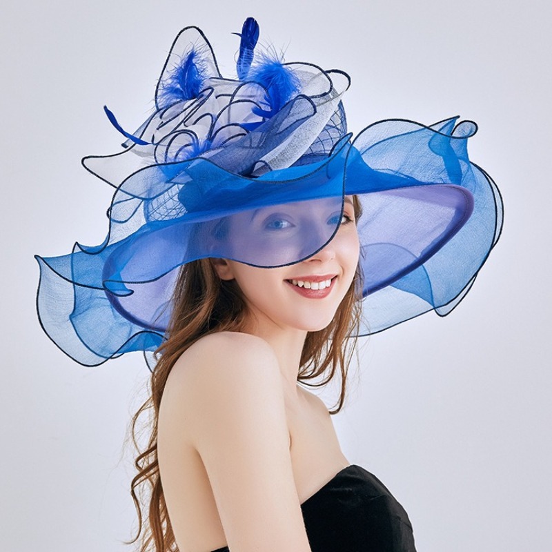 Fashion flower Fascinator Hats - Women'S Fashion Kentucky Derby ulasan dan harga