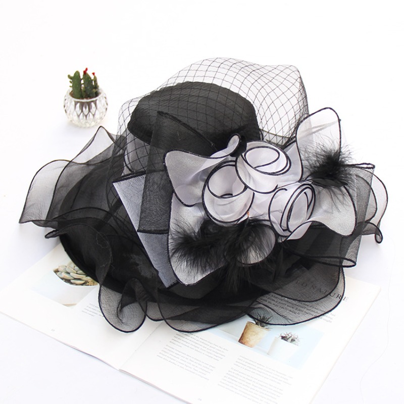 Fashion flower Fascinator Hats - Women'S Fashion Kentucky Derby ulasan dan harga