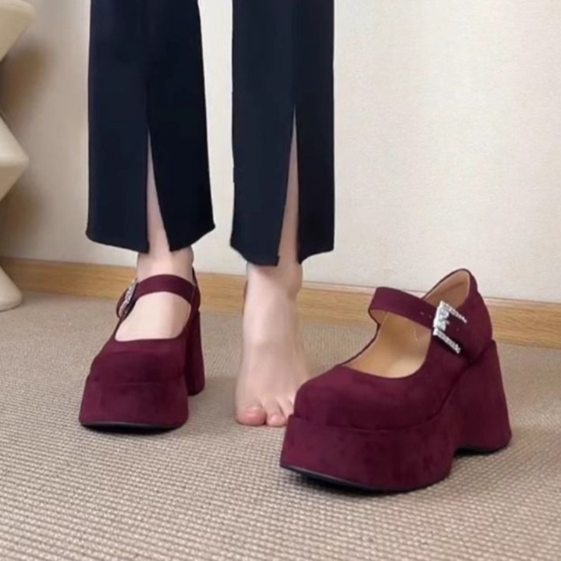 Thick Platform Mary Jane Shoes - Women'S Fashion Korea ulasan dan harga