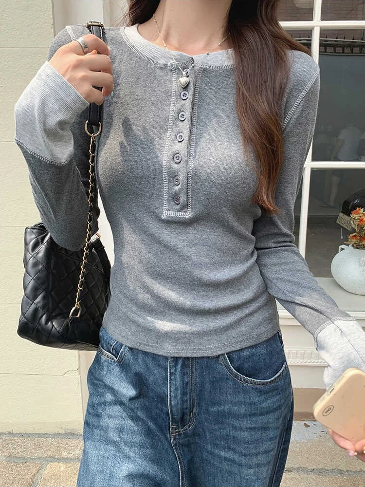 Y2K Patchwork T-Shirt 2025, Co - Women'S Fashion Tops ulasan dan harga