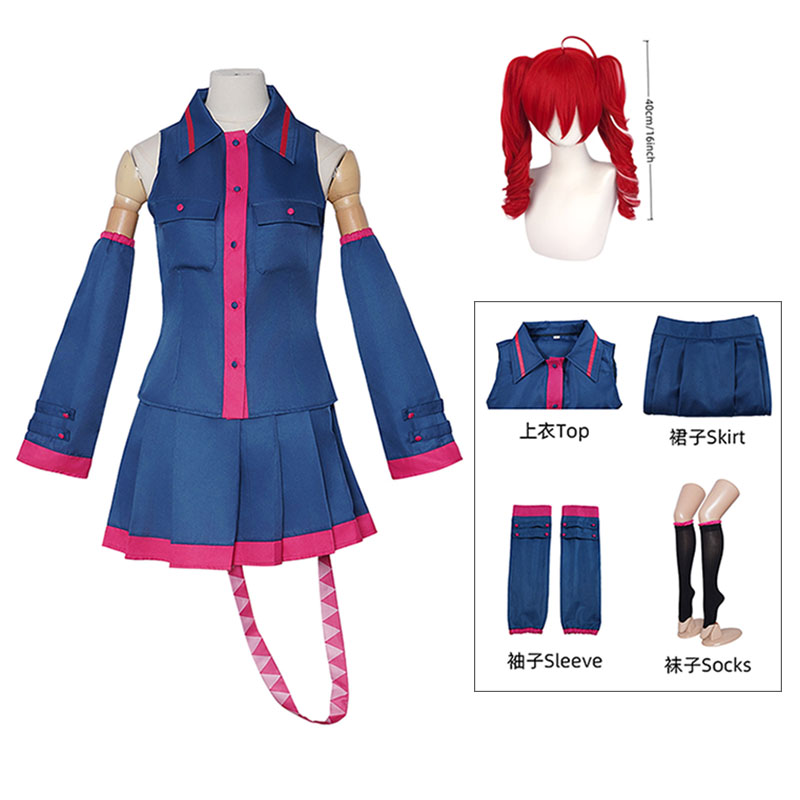 Anime Kasane Teto Cosplay Fash - Women'S Fashion Korea ulasan dan harga