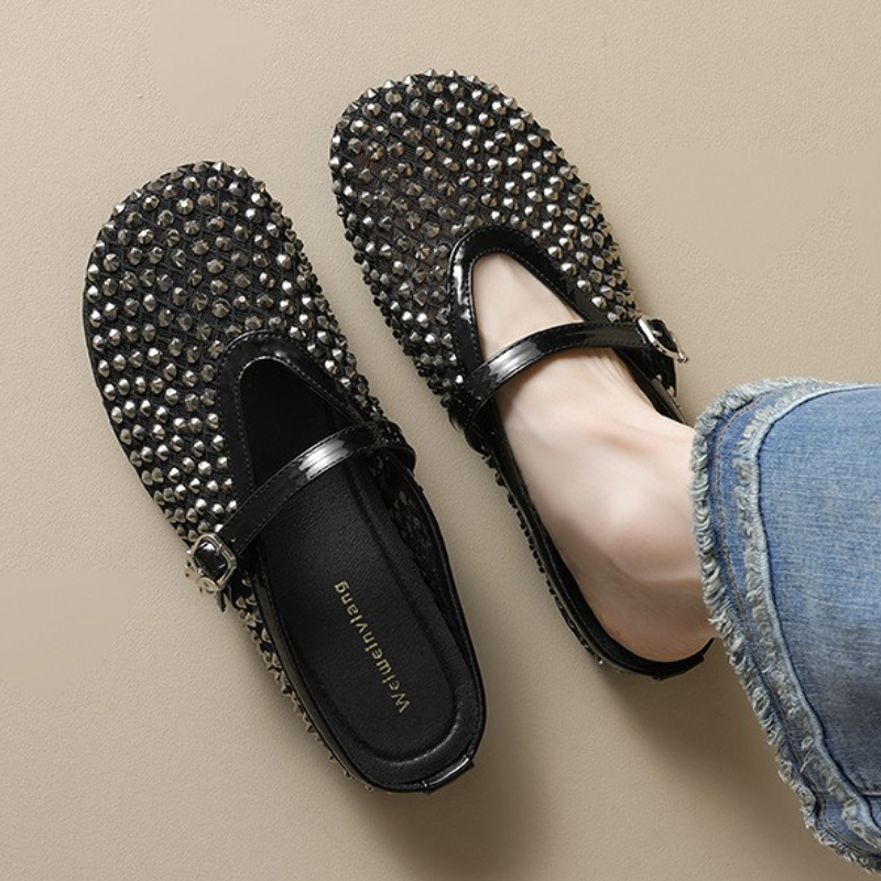 Mesh Rhinestone Brand Slippers - Women'S Fashion Brands ulasan dan harga