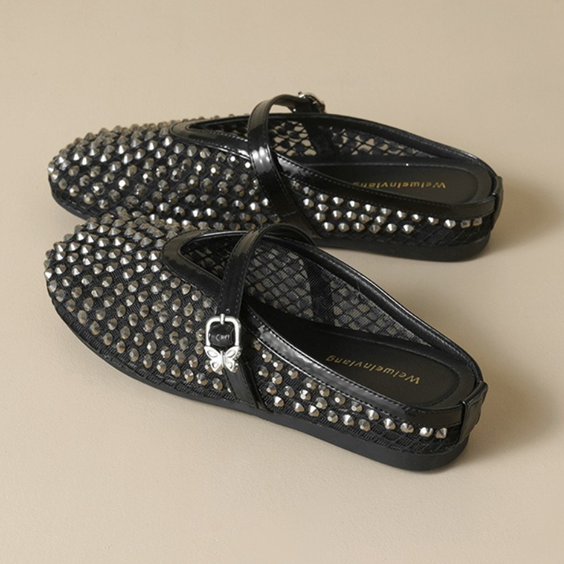 Mesh Rhinestone Brand Slippers - Women'S Fashion Brands ulasan dan harga