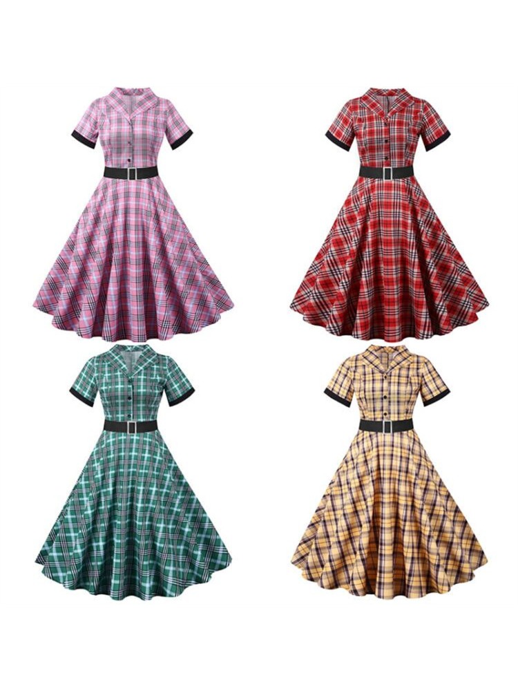 2024 New Fashion Elegant Short - Women'S Fashion In The 1950S ulasan dan harga