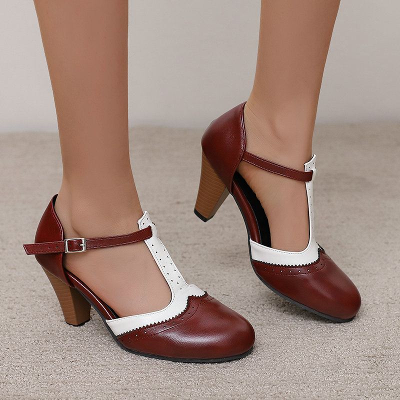 Women Vintage T-Strap Mary Jan - Women'S Fashion In The 1950S ulasan dan harga
