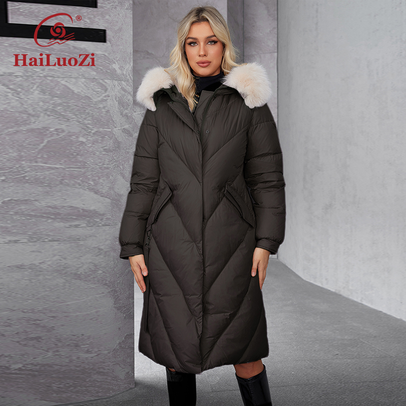 HaiLuoZi 2024 Women's Winter P - Women'S Fashion Long Coat ulasan dan harga