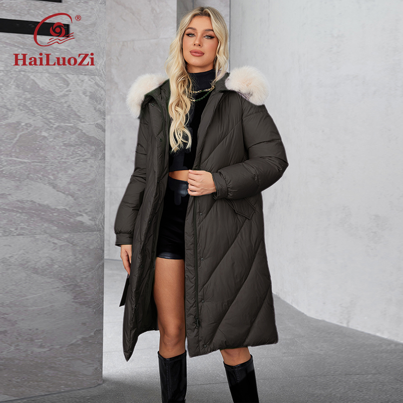 HaiLuoZi 2024 Women's Winter P - Women'S Fashion Long Coat ulasan dan harga