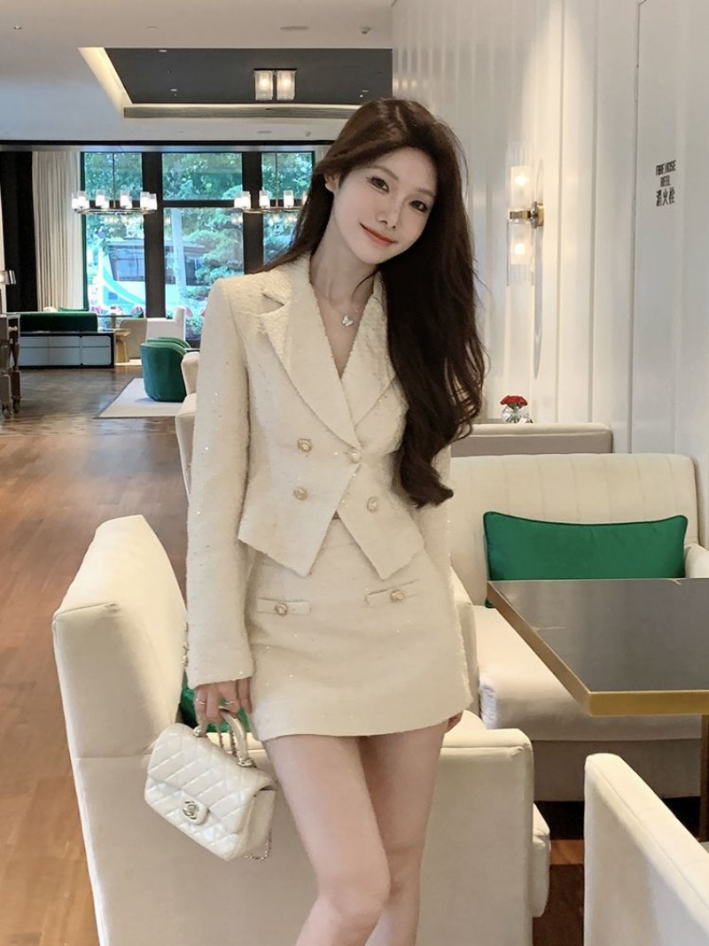 New Small Fragrance Fashion Sl - Women'S Fashion Long Coat ulasan dan harga