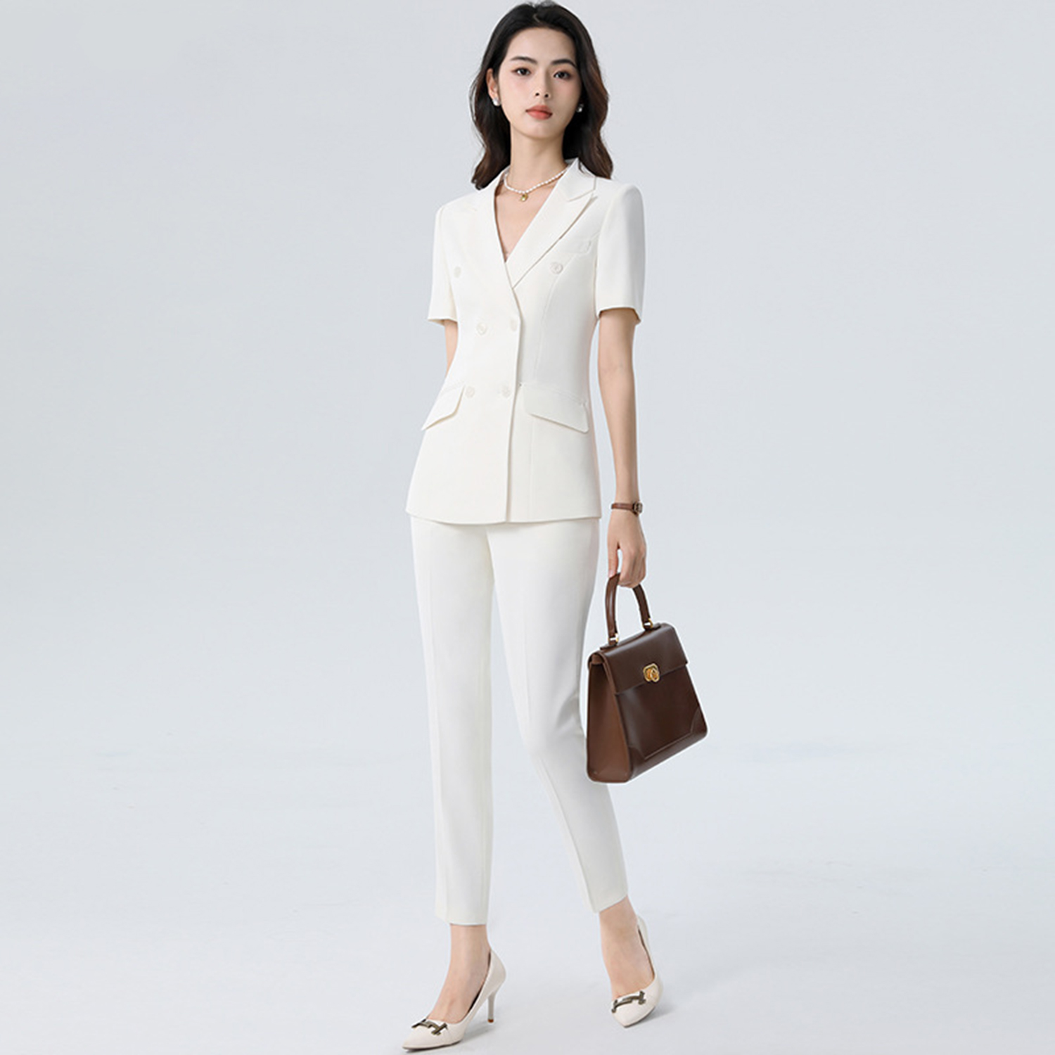 Allingentle White Women's Suit - Women'S Fashion Blazer ulasan dan harga