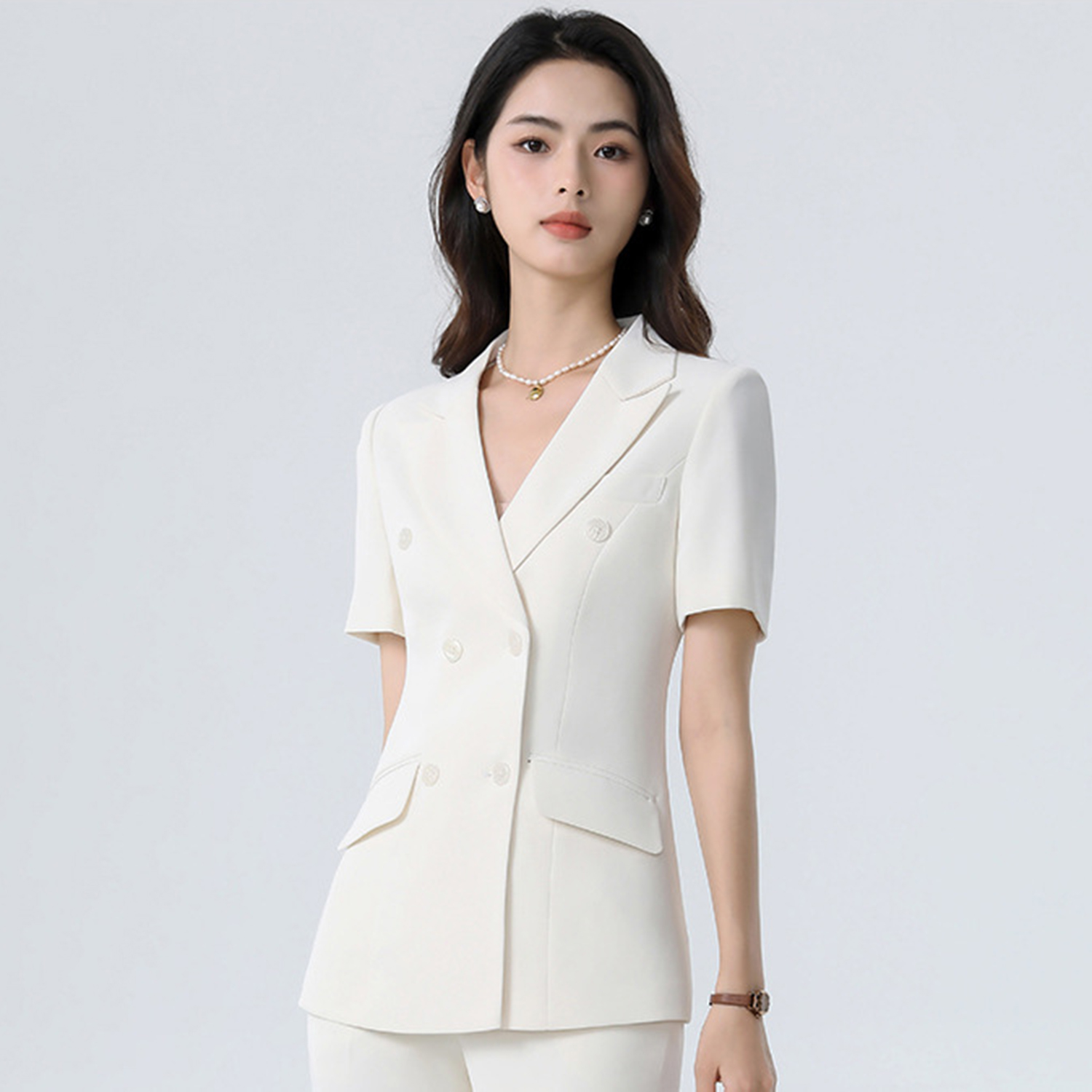 Allingentle White Women's Suit - Women'S Fashion Blazer ulasan dan harga