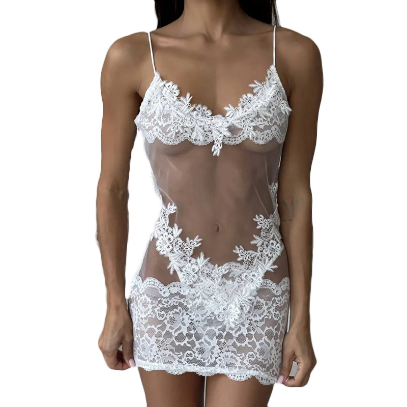 Sexy Lace Chemise Nightgown Wo - Women'S Fashion Line ulasan dan harga