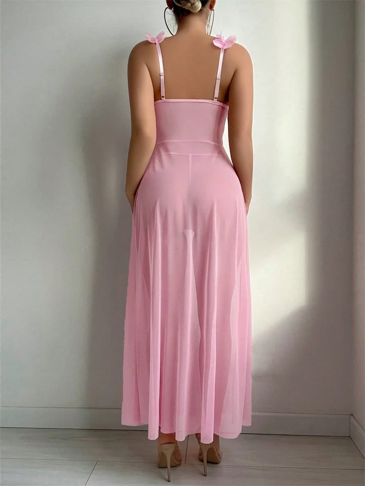 Pink Floral Sexy Nighties Wome - Women'S Fashion Line ulasan dan harga