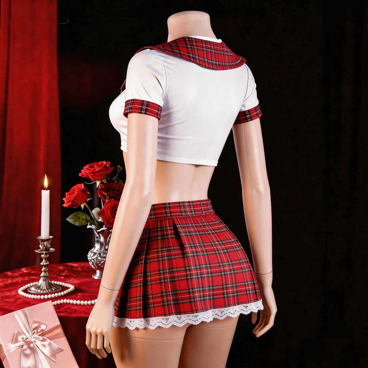 Red Sexy Lingerie Woman Porno  - Women'S Fashion Line ulasan dan harga