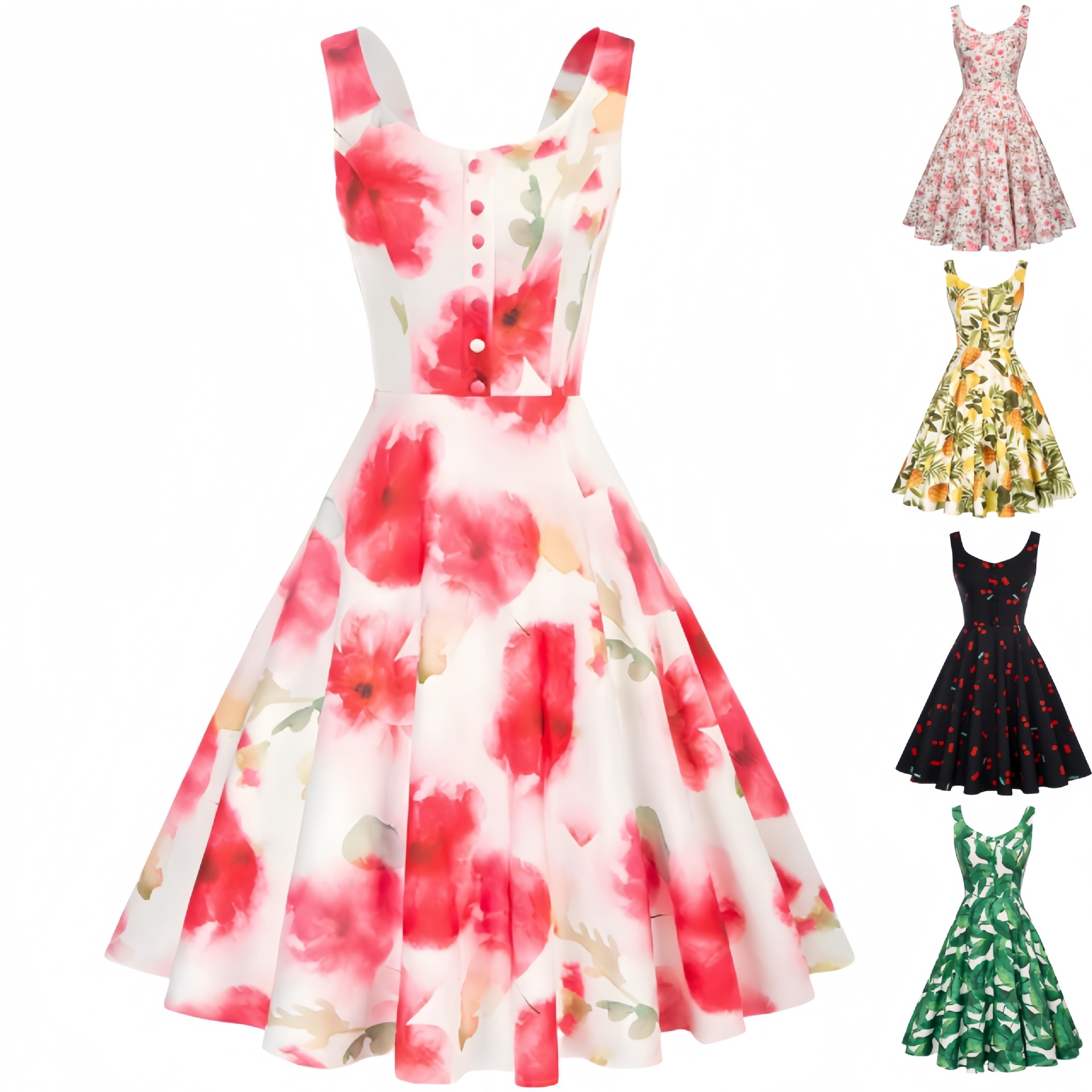 1950S Retro Sleeveless Cocktai - Women'S Fashion In The 1950S ulasan dan harga