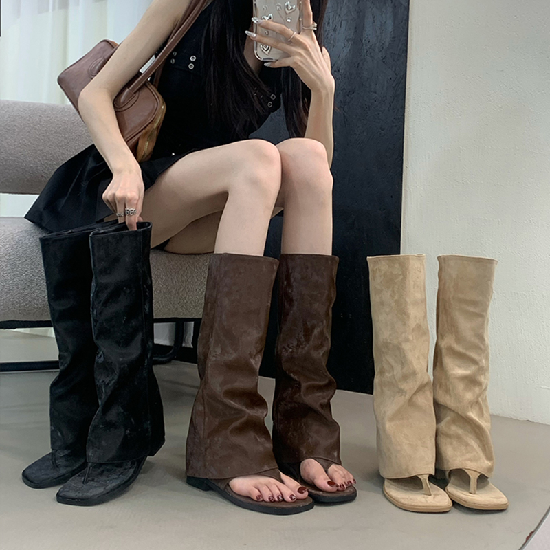 Hollow Out Women's Boots Velve - Women'S Fashion Korea ulasan dan harga