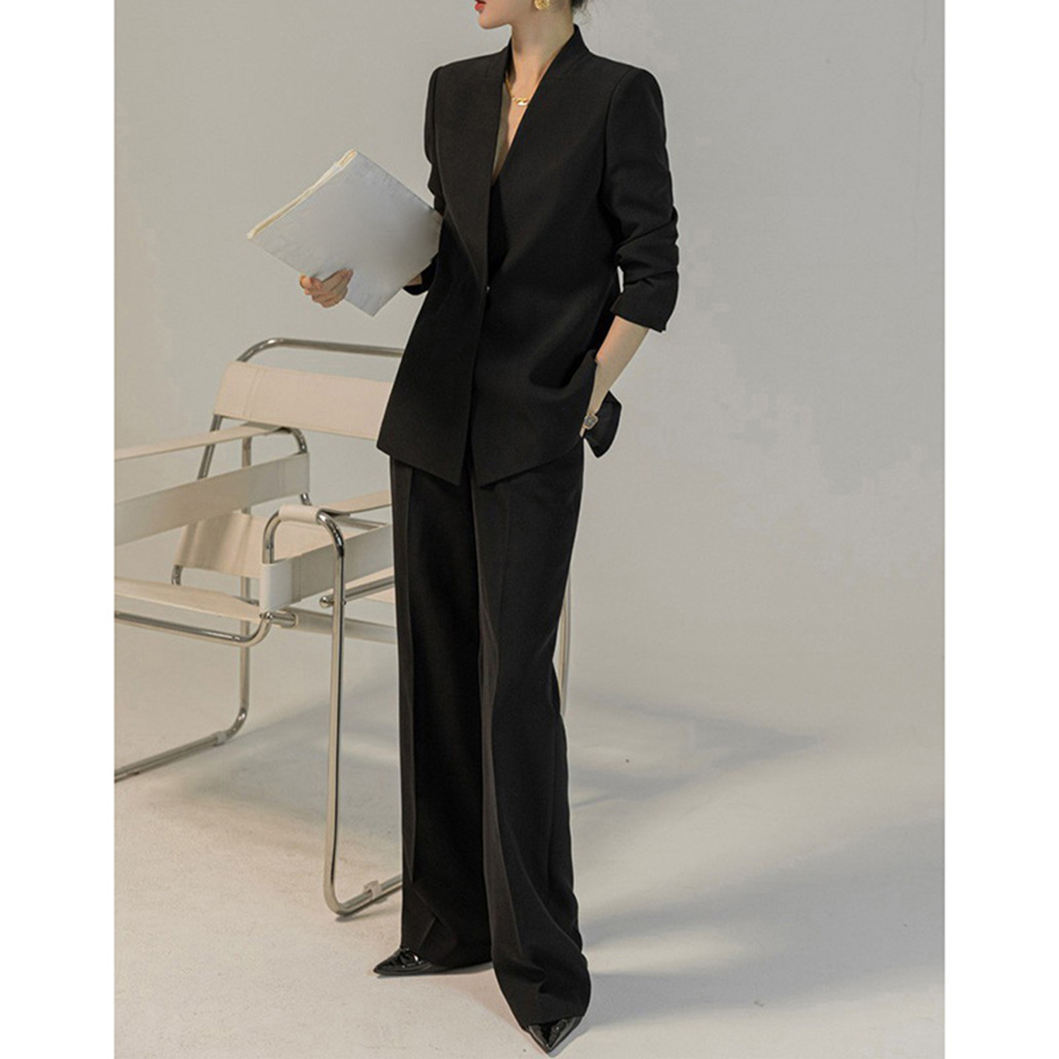 Allingentle Women's Suit Pants - Women'S Fashion Blazer ulasan dan harga