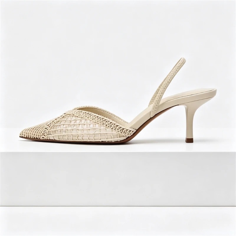 Mesh Woven Heeled Sandals Wome - Women'S Fashion Brands ulasan dan harga