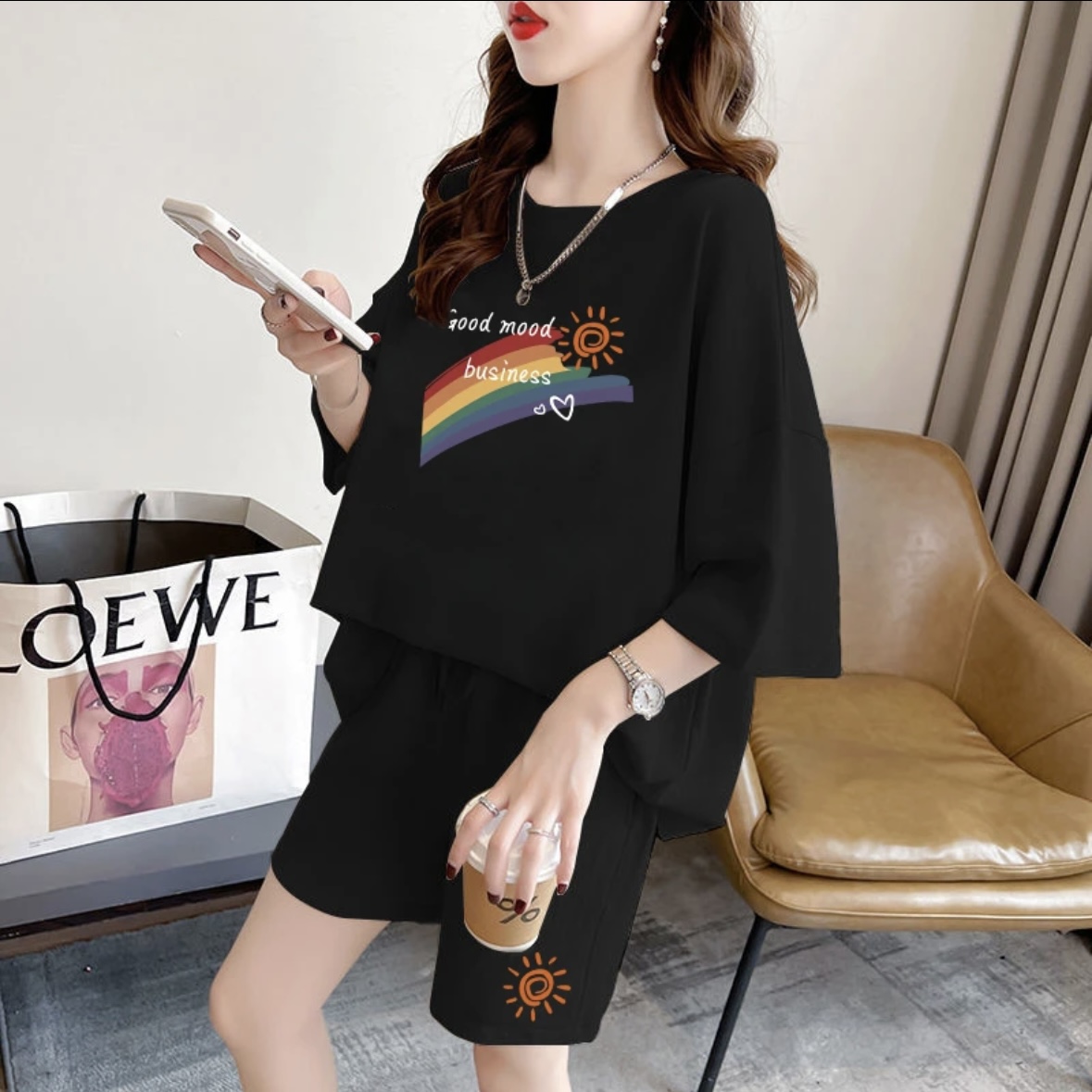 Fashion women's summer shorts  - Women'S Fashion Tops ulasan dan harga